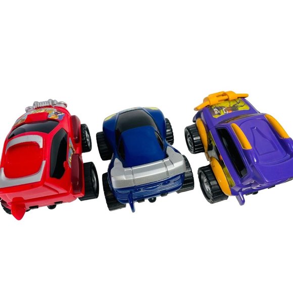 Disney Meet The Robinsons Push Go Friction Lot of 3 Cars Purple, Blue, Red Toys - Picture 3 of 12